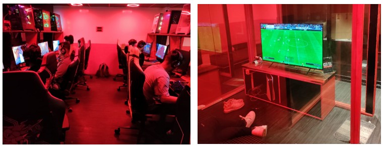 an inline gaming cafe in Mumbai